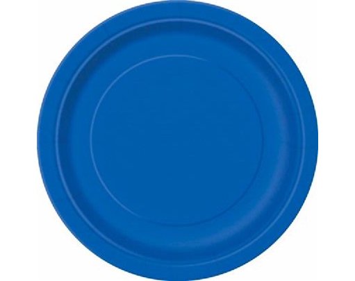(16) 9IN ROYAL BLUE PLATES