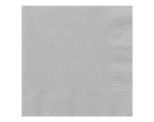 (20) 2PLY SILVER LUNCHEON NAPKINS