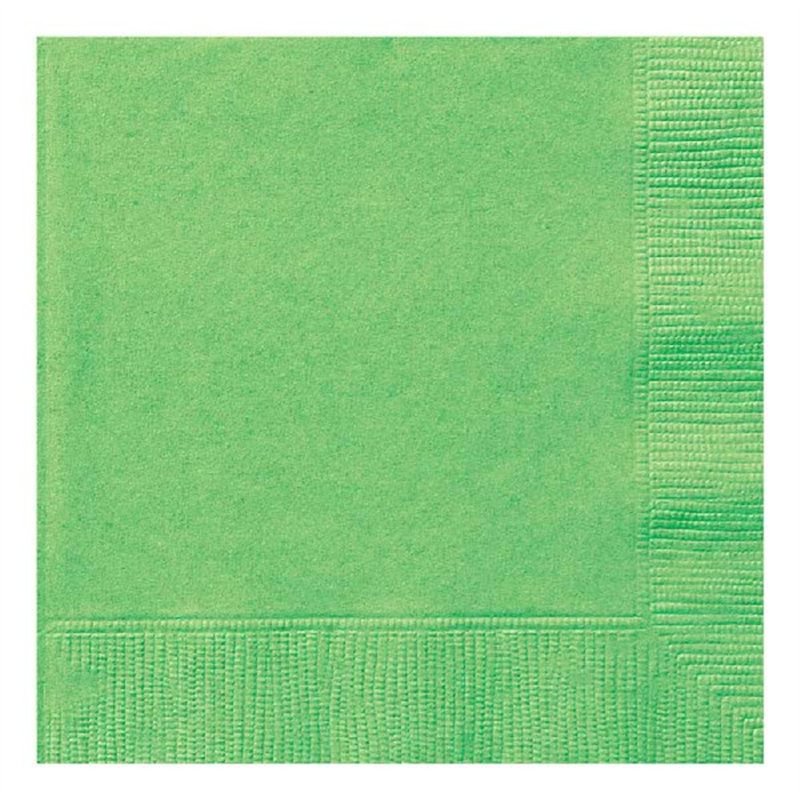(20) 33CM 2PLY LIME GREEN L/NAPKINS