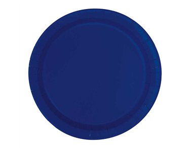 (20) 7IN TRUE NAVY BLUE PLATES