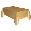 GOLD PLASTIC TABLECOVER (COMPACT PACKAGING)