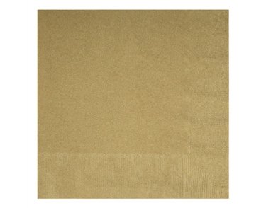 (20) 33CM 2PLY GOLD LUNCHEON NAPKINS