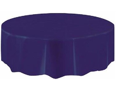 TRUE NAVY BLUE ROUND TABLECOVER (STANDARD PACKAGING)