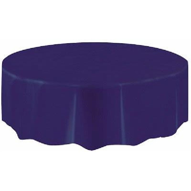 TRUE NAVY BLUE ROUND TABLECOVER (STANDARD PACKAGING)