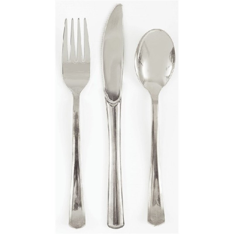 18PC ASST SILVERWARE