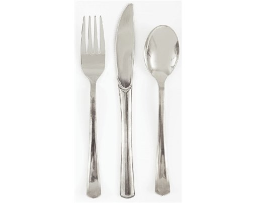 18PC ASST SILVERWARE