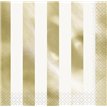 (16) GOLD FOIL STRIPES L/NAPKINS
