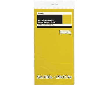 54X108IN NEON YELLOW TABLE COVER