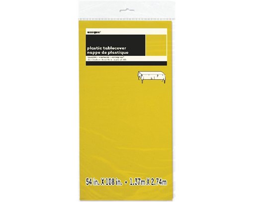 54X108IN NEON YELLOW TABLE COVER