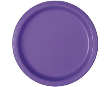 (16) 9IN NEON PURPLE PLATES