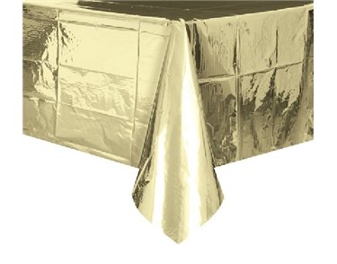 54X84IN GOLD FOIL TABLE COVER
