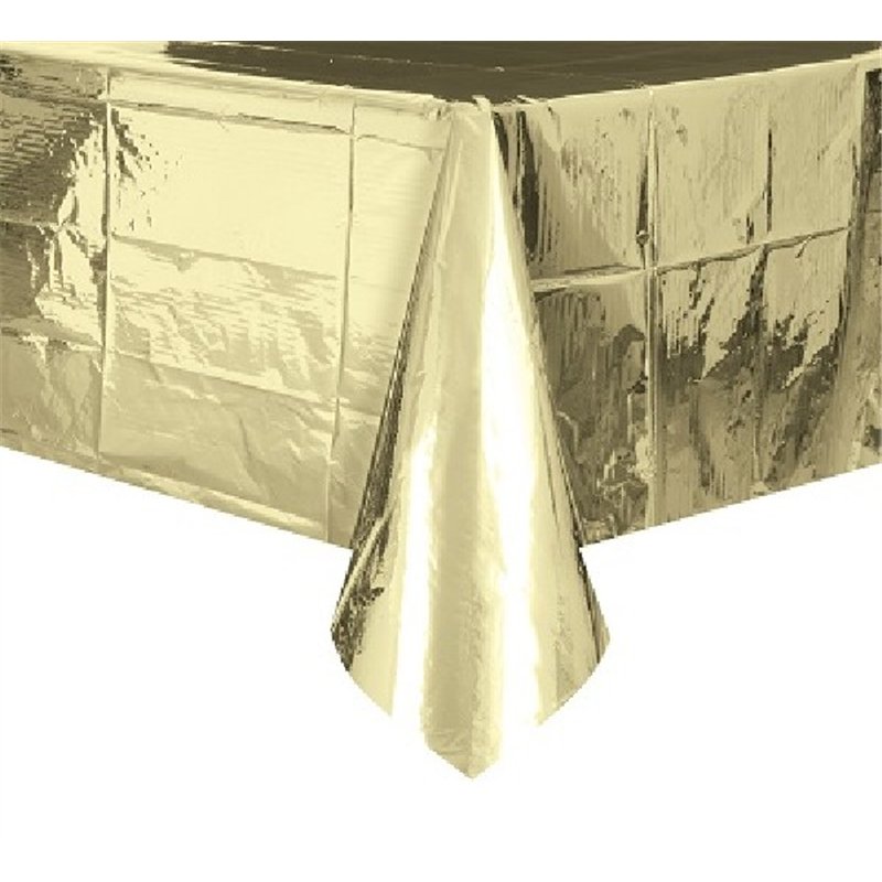 54X84IN GOLD FOIL TABLE COVER