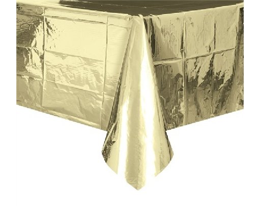 54X84IN GOLD FOIL TABLE COVER