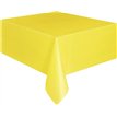 SUN YELLOW PLASTIC TABLE COVER (STANDARD PACKAGING)