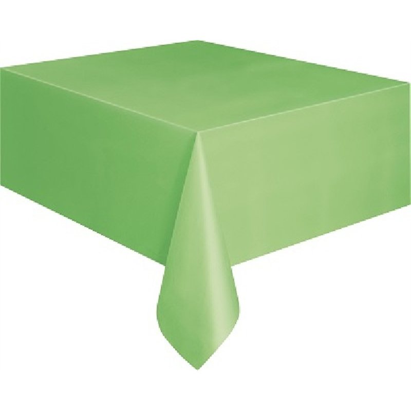 LIME GREEN PLASTIC TABLECOVER (STANDARD PACKAGING)