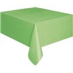LIME GREEN PLASTIC TABLECOVER (STANDARD PACKAGING)