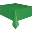 EMERALD GREEN PLASTIC TABLE COVER (STANDARD PACKAGING)