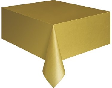 GOLD PLASTIC TABLECOVER (STANDARD PACKAGING)