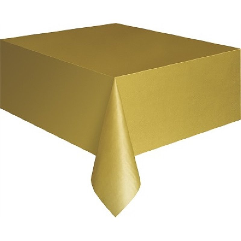 GOLD PLASTIC TABLECOVER (STANDARD PACKAGING)