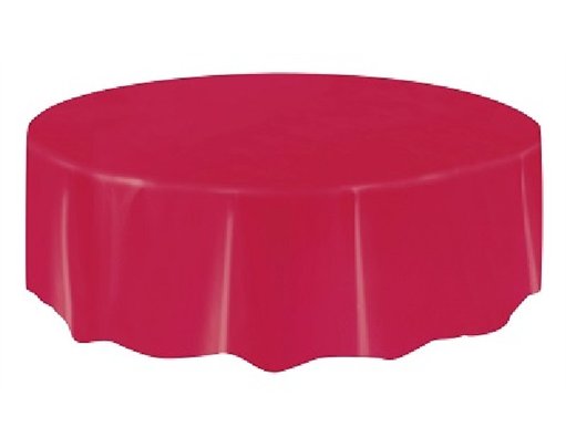 RED ROUND TABLE COVER (STANDARD PACKAGING)