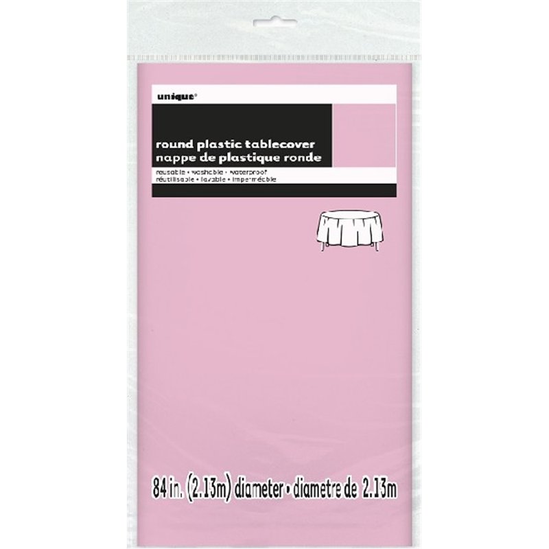 LOVELY PINK ROUND TABLECOVER (STANDARD PACKAGING)