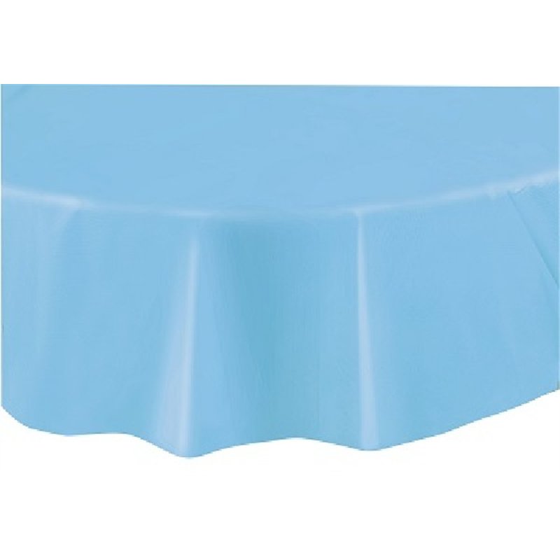 POWDER BLUE ROUND TABLECOVER (STANDARD PACKAGING)