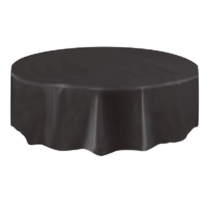 BLACK ROUND TABLECOVER (STANDARD PACKAGING)
