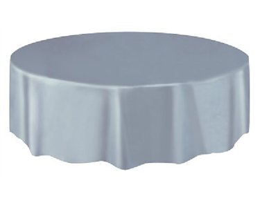 SILVER ROUND TABLECOVER (STANDARD PACKAGING)