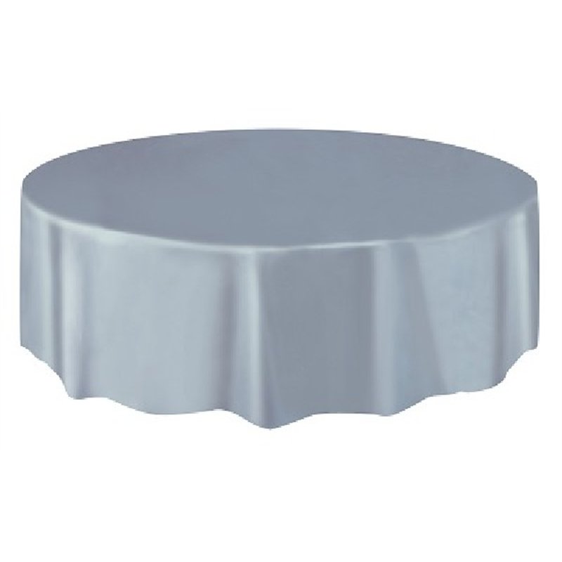 SILVER ROUND TABLECOVER (STANDARD PACKAGING)