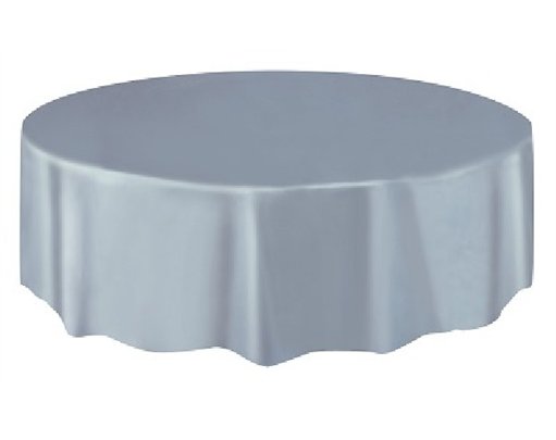 SILVER ROUND TABLECOVER (STANDARD PACKAGING)
