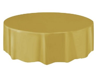 GOLD ROUND TABLE COVER (STANDARD PACKAGING)