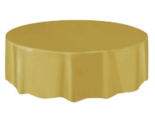 GOLD ROUND TABLE COVER (STANDARD PACKAGING)