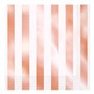 (16) FOIL ROSE GOLD STRIPE L/NAPKINS