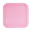 (16) 7IN LOVELY PINK SQUARE PLATES