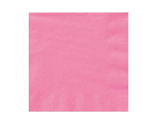 (20) 25cm HOT PINK BEVERAGE NAPKINS