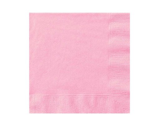 (20) 25cm LOVELY PINK BEVERAGE NAPKINS
