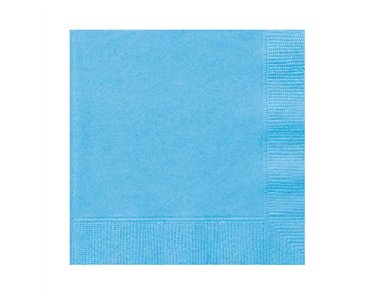 (20) 25cm POWDER BLUE BEVERAGE NAPKINS