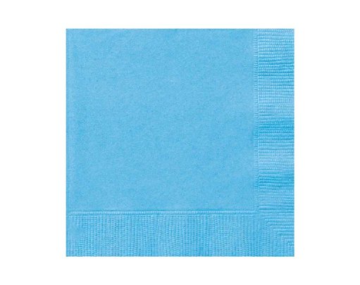 (20) 25cm POWDER BLUE BEVERAGE NAPKINS