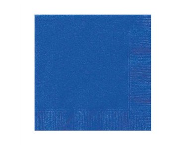 (20) 25cm ROYAL BLUE BEVERAGE NAPKINS