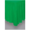 EMERALD GREEN PLASTIC TABLE SKIRT