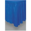 ROYAL BLUE PLASTIC TABLESKIRT