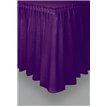 PURPLE PLASTIC TABLESKIRT