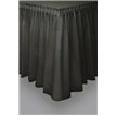 BLACK PLASTIC TABLESKIRT