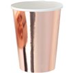 (8) 250ml METALLIC ROSE GOLD CUPS