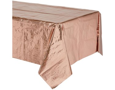 METALLIC ROSE GOLD TABLECOVER