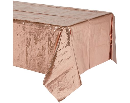 METALLIC ROSE GOLD TABLECOVER