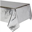 METALLIC SILVER TABLECOVER