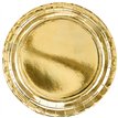 (6) 23cm GOLD FOIL PAPER PLATES