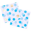 16PK BLUE & GOLD DOTS NAPKINS