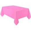 BUBBLEGUM PINK PLASTIC TABLECOVER